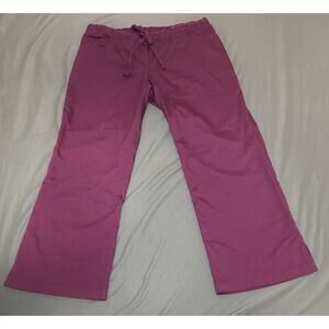 Grey’s Anatomy by Barco Women’s Maroon Scrub Pants Size XLP 5-Pocket Stretchy